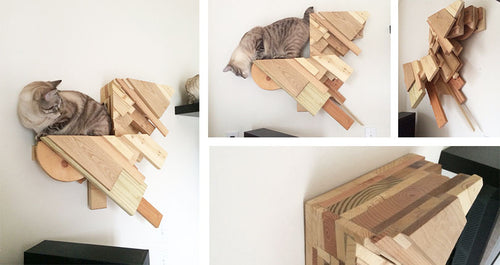 Wood Scrap Cat Steps