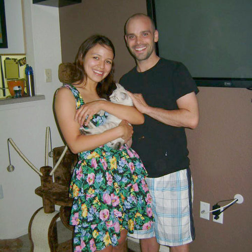 mike and megan and their cat ickle