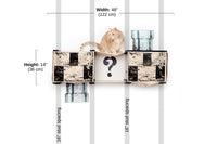 The Mario Cat Condo measurement photo