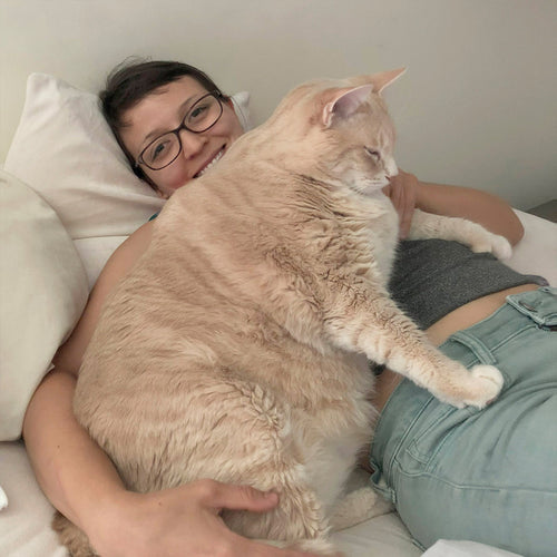 megan holding large bronson