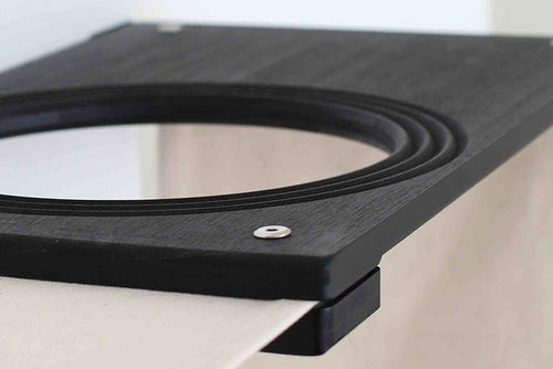 cat shelf with hole