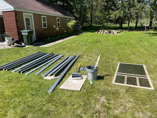 boards being painted