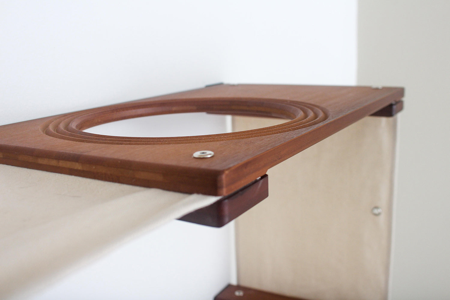 Close up view of the Escape Hatch segment of the Play Cat Condo