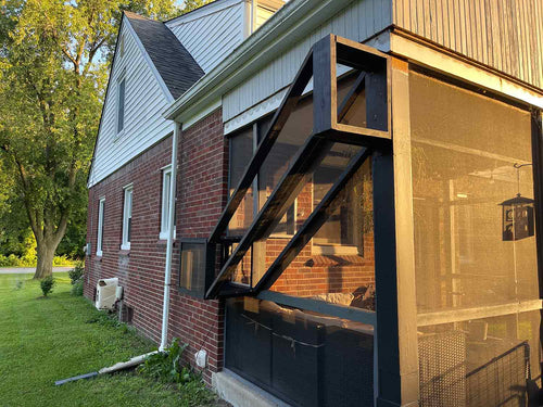 cat ramp being assembled