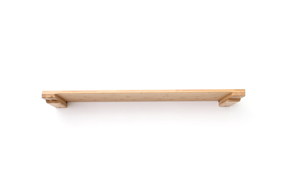 34” wall cat shelf made of Natural Bamboo