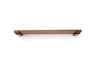 34" English Chestnut bamboo cat wall shelf
