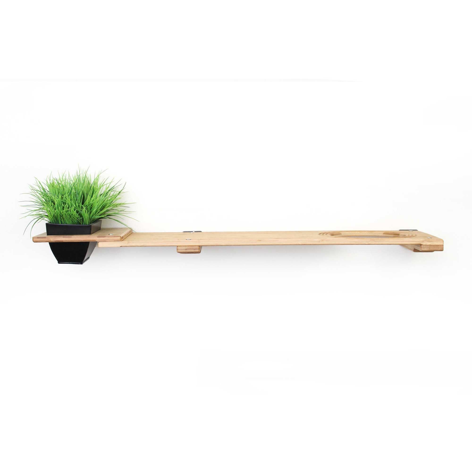 41 Inch Planter Escape Hatch in Natural bamboo