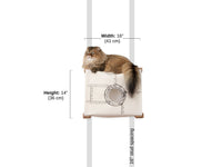 Diagram depicting Standard Cubby mounted on a wall with 16" stud spacing.