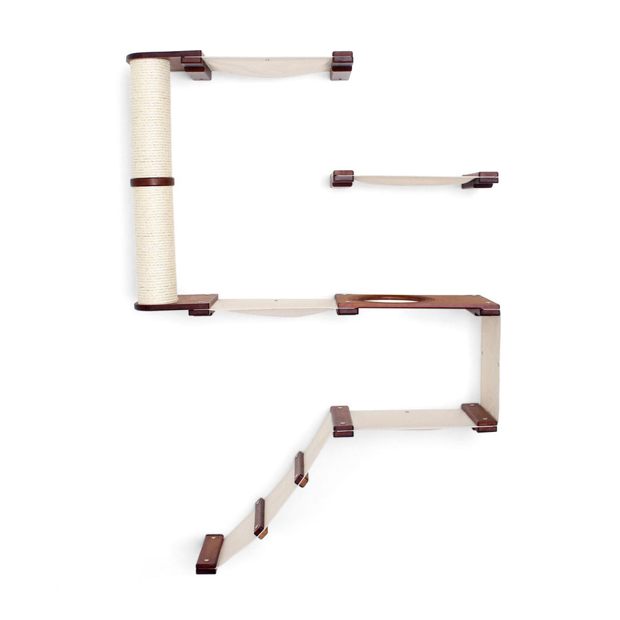Official Catastrophic Creations The Deluxe Fort wall-mounted cat climbing condo