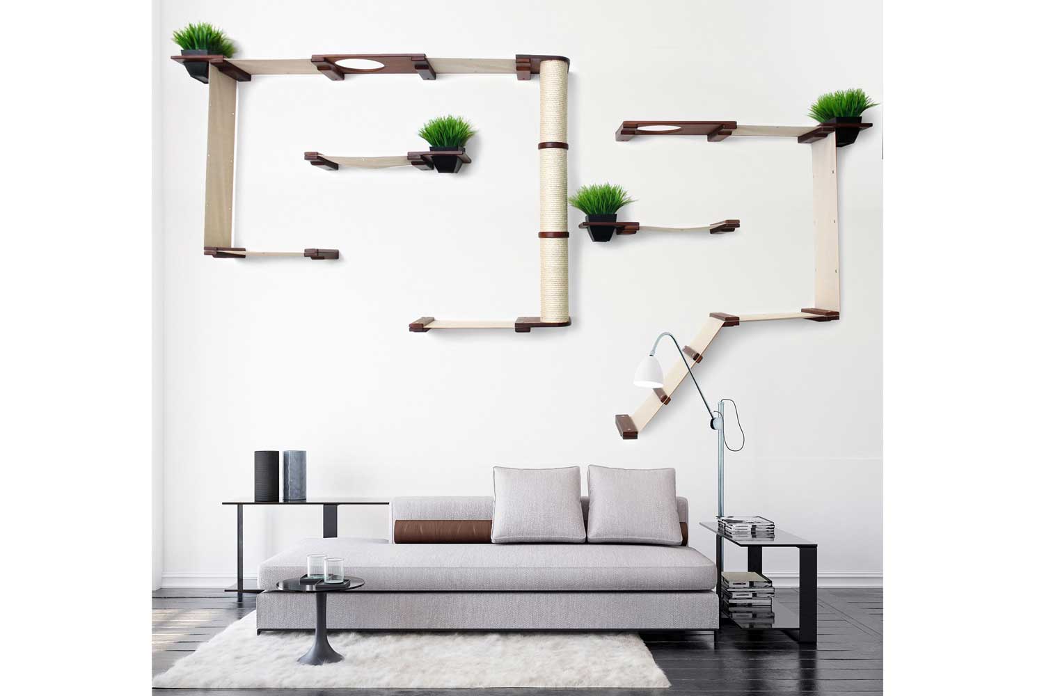 CatastrophiCreations Mini-Garden - Multiple-Level Cat Hammock & Climbing Ac CatastrophiCreations Mini Garden - Multiple-Level Cat Hammock