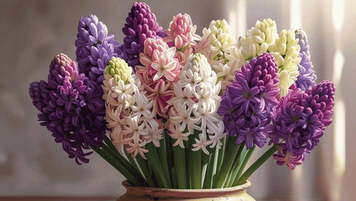 Hyacinth Flowers in a pot
