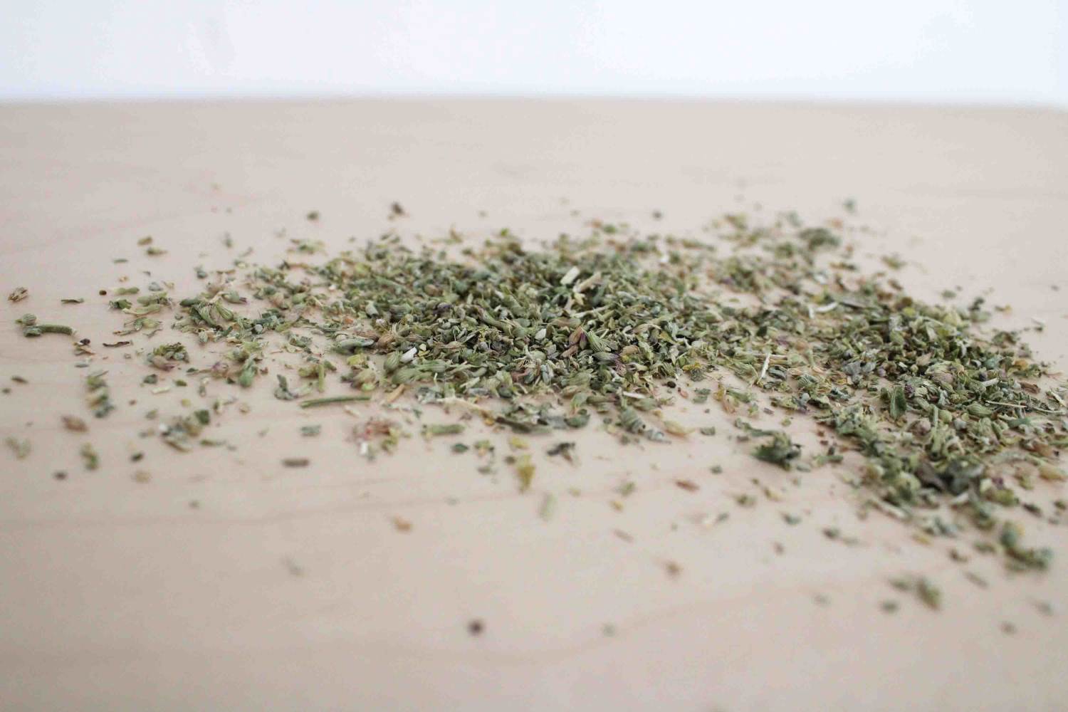 close up of dried premium catnip