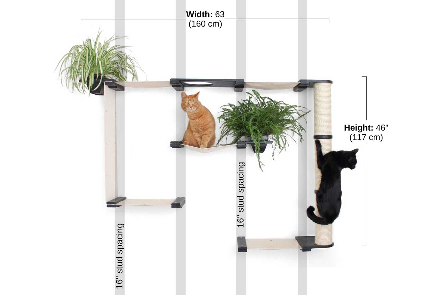 the Mini Gardens Cat Condo measurements