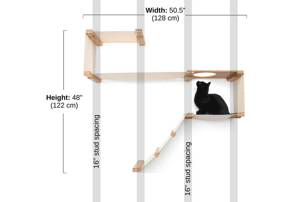 The Play Cat Condo measurements