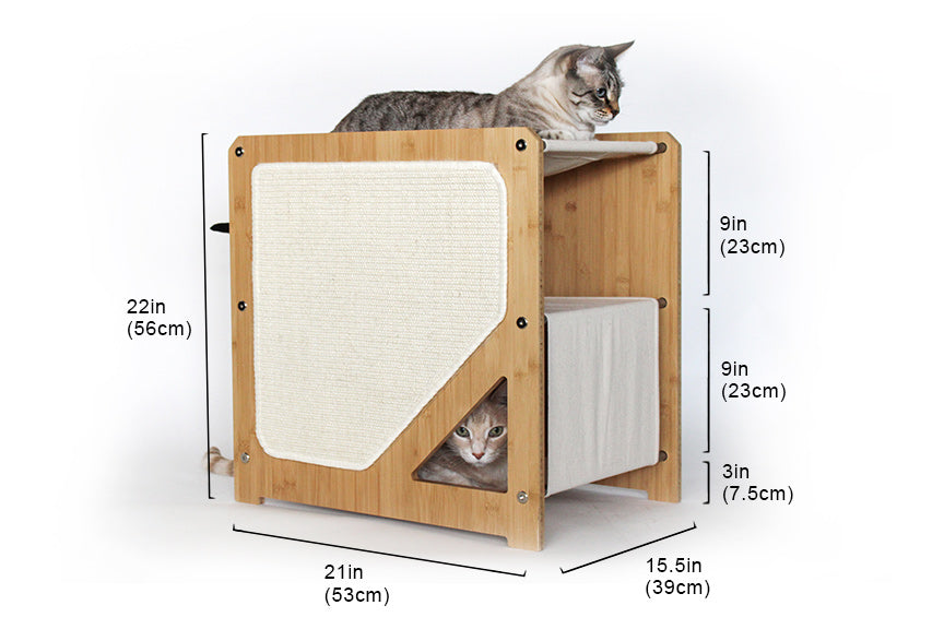 The Grotto Short Cat Tree for Small Spaces - Main Image