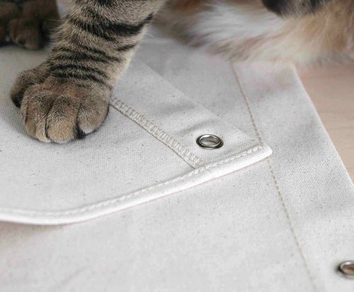 fabric close up to show stitching quality