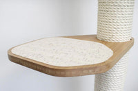 leaf pole shelf with natural cork top