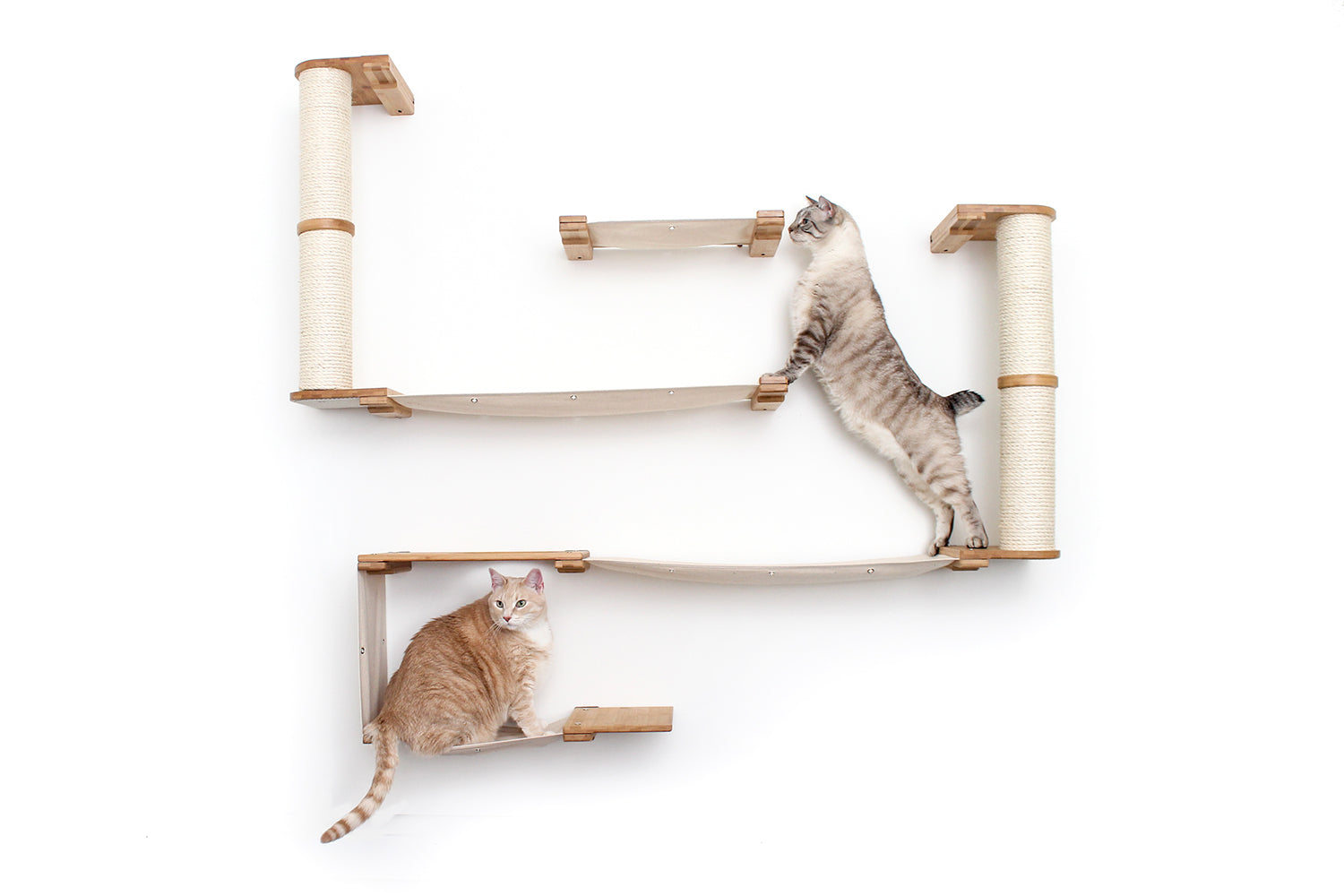 The Roman A Wall Mounted Cat Scratcher Tree
