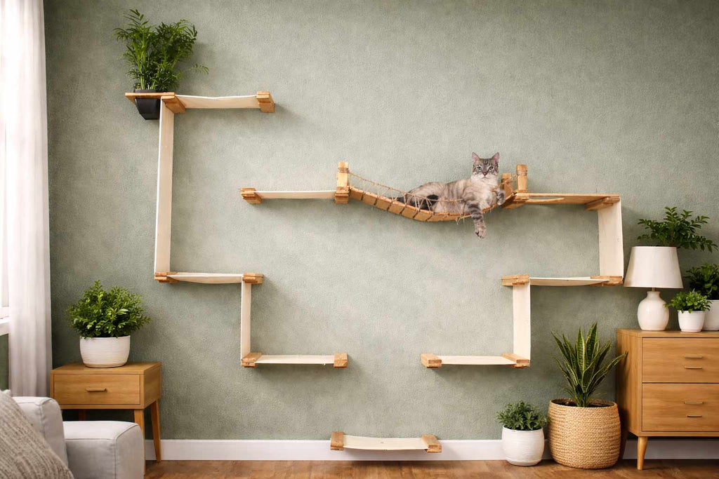 The Temple - Giant Cat Tree on Wall