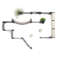 An Onyx Bamboo Juggernaut with Charcoal Gray canvas hammocks