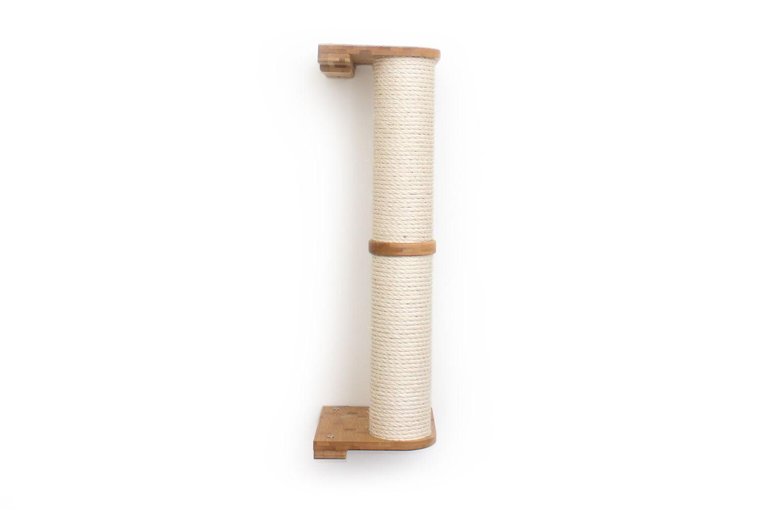2 Tier Natural Bamboo Vertical Cat Scratching Pole