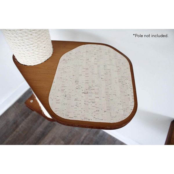 Natural Cork Pad on English Chestnut Leaf Shelf
