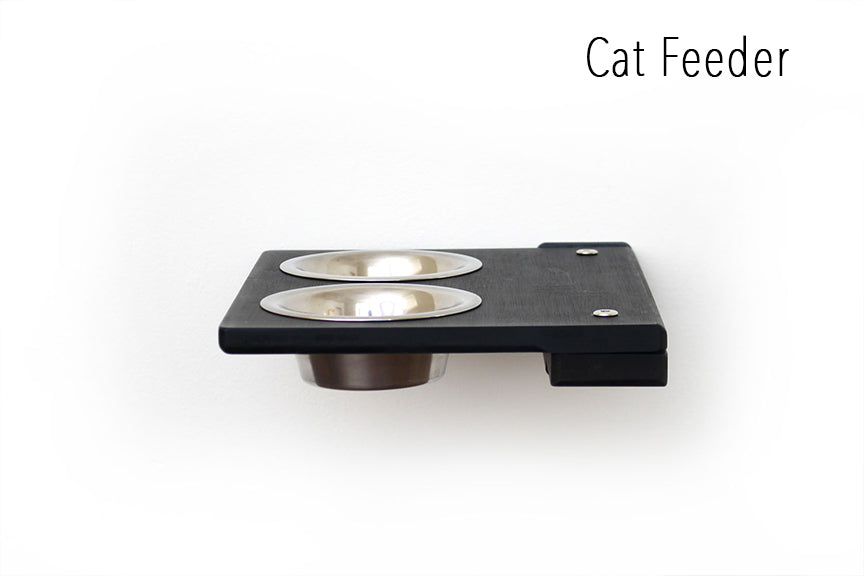 Cat wall feeder
